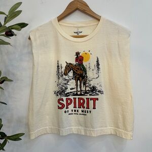 Souled Out T-Shirts “Spirit of the West” Muscle Tee Crop – Size Small